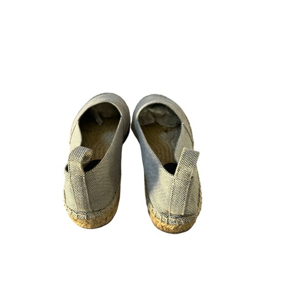 Celine Canvas Espadrilles Slip On Navy Blue Made in Spain Size 40 - Picture 4 of 10